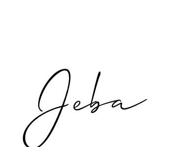 How to make Jeba name signature. Use Allison_Script style for creating short signs online. This is the latest handwritten sign. Jeba signature style 2 images and pictures png