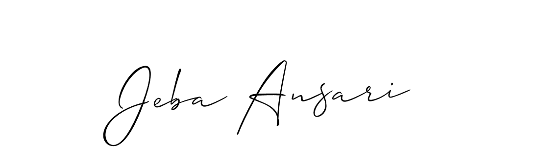 if you are searching for the best signature style for your name Jeba Ansari. so please give up your signature search. here we have designed multiple signature styles  using Allison_Script. Jeba Ansari signature style 2 images and pictures png