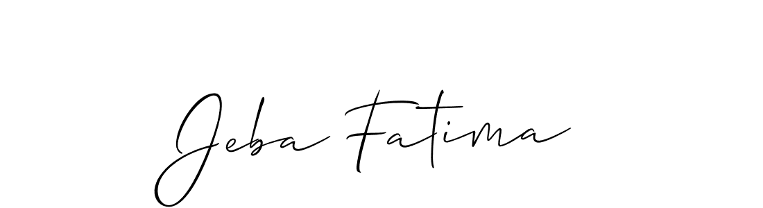 Make a beautiful signature design for name Jeba Fatima. Use this online signature maker to create a handwritten signature for free. Jeba Fatima signature style 2 images and pictures png