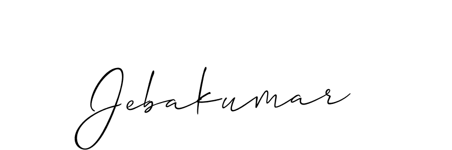 Also You can easily find your signature by using the search form. We will create Jebakumar name handwritten signature images for you free of cost using Allison_Script sign style. Jebakumar signature style 2 images and pictures png