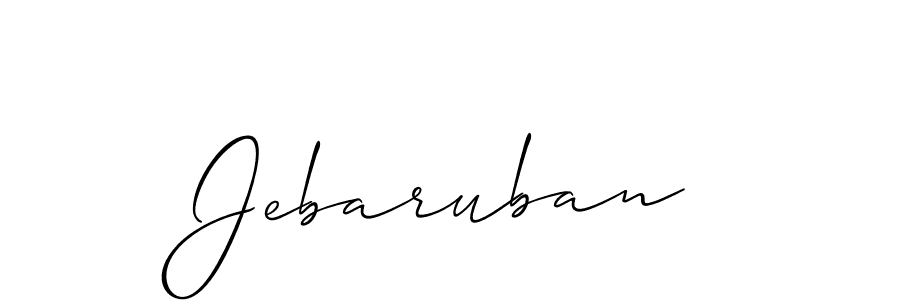 if you are searching for the best signature style for your name Jebaruban. so please give up your signature search. here we have designed multiple signature styles  using Allison_Script. Jebaruban signature style 2 images and pictures png