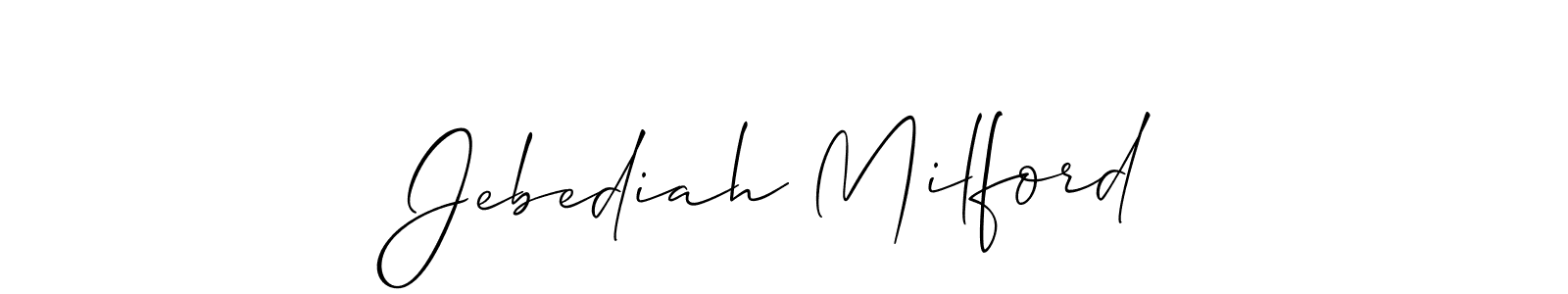 Once you've used our free online signature maker to create your best signature Allison_Script style, it's time to enjoy all of the benefits that Jebediah Milford name signing documents. Jebediah Milford signature style 2 images and pictures png