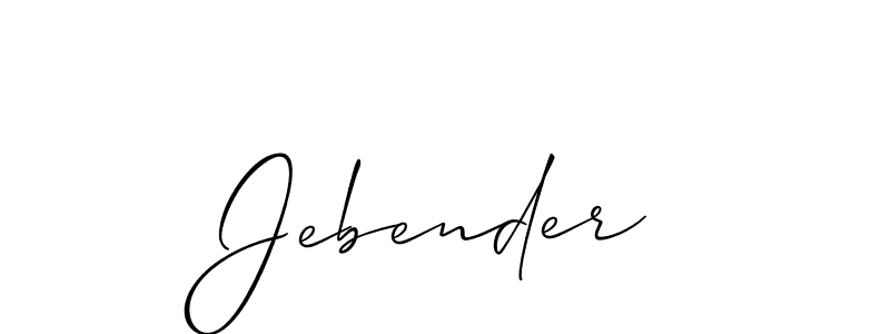 How to make Jebender name signature. Use Allison_Script style for creating short signs online. This is the latest handwritten sign. Jebender signature style 2 images and pictures png