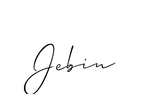 You can use this online signature creator to create a handwritten signature for the name Jebin. This is the best online autograph maker. Jebin signature style 2 images and pictures png