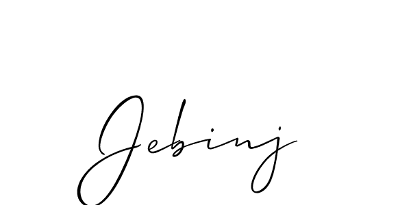 How to make Jebinj signature? Allison_Script is a professional autograph style. Create handwritten signature for Jebinj name. Jebinj signature style 2 images and pictures png