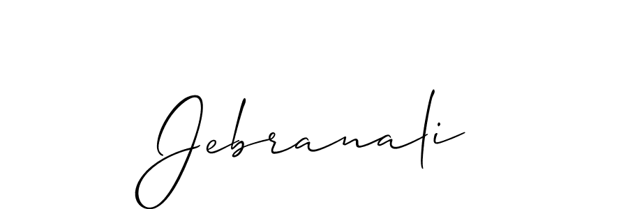 Create a beautiful signature design for name Jebranali. With this signature (Allison_Script) fonts, you can make a handwritten signature for free. Jebranali signature style 2 images and pictures png
