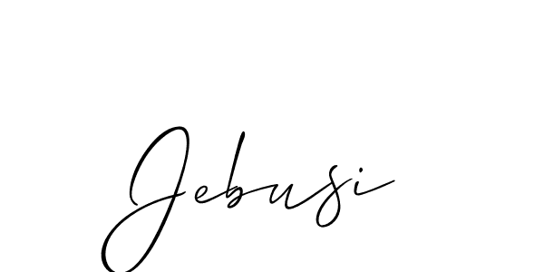 The best way (Allison_Script) to make a short signature is to pick only two or three words in your name. The name Jebusi include a total of six letters. For converting this name. Jebusi signature style 2 images and pictures png