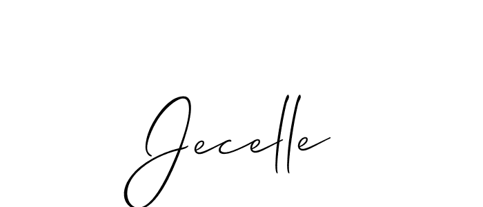 Also You can easily find your signature by using the search form. We will create Jecelle name handwritten signature images for you free of cost using Allison_Script sign style. Jecelle signature style 2 images and pictures png