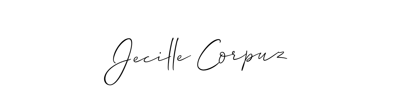 You can use this online signature creator to create a handwritten signature for the name Jecille Corpuz. This is the best online autograph maker. Jecille Corpuz signature style 2 images and pictures png