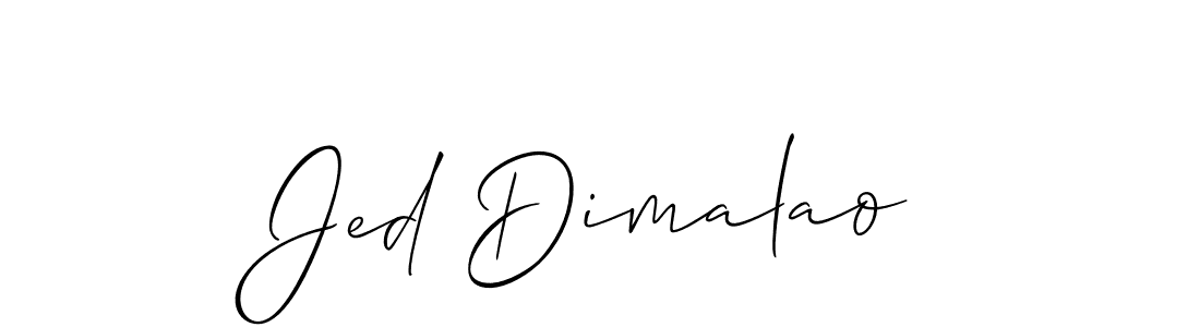 Make a beautiful signature design for name Jed Dimalao. Use this online signature maker to create a handwritten signature for free. Jed Dimalao signature style 2 images and pictures png