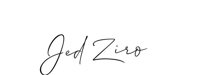 It looks lik you need a new signature style for name Jed Ziro. Design unique handwritten (Allison_Script) signature with our free signature maker in just a few clicks. Jed Ziro signature style 2 images and pictures png