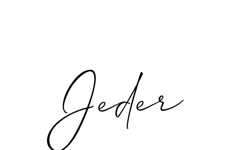 How to make Jeder name signature. Use Allison_Script style for creating short signs online. This is the latest handwritten sign. Jeder signature style 2 images and pictures png