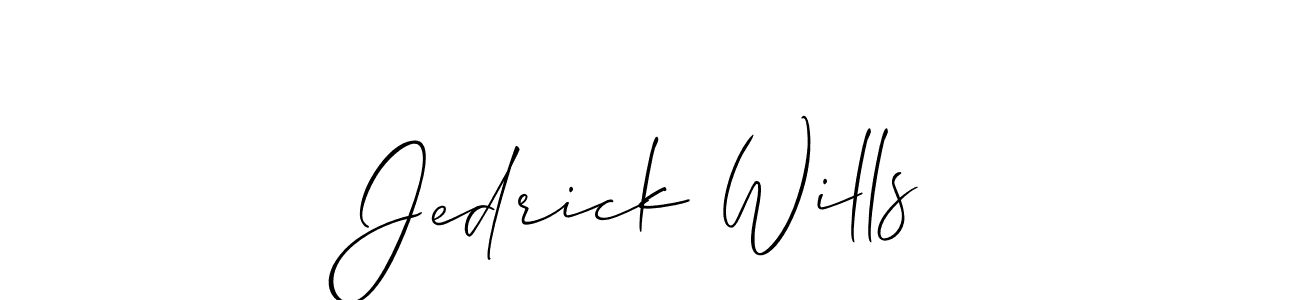 Also we have Jedrick Wills name is the best signature style. Create professional handwritten signature collection using Allison_Script autograph style. Jedrick Wills signature style 2 images and pictures png