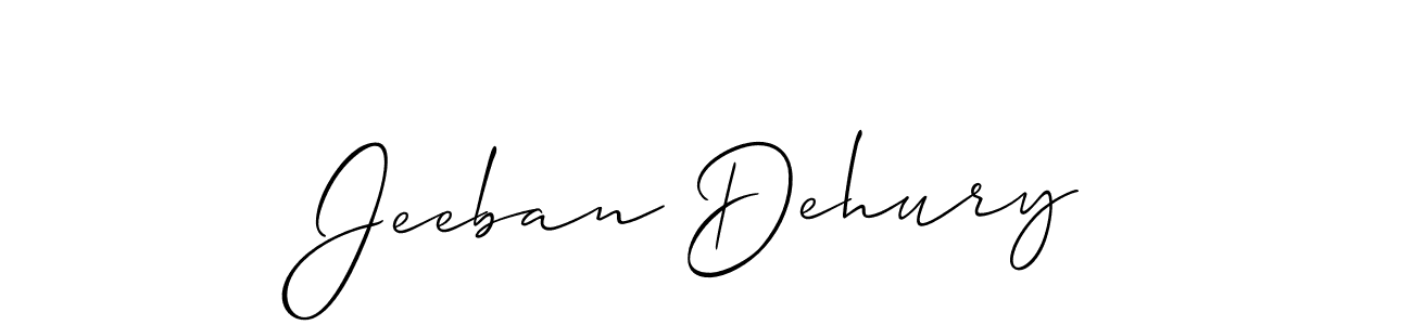 How to Draw Jeeban Dehury signature style? Allison_Script is a latest design signature styles for name Jeeban Dehury. Jeeban Dehury signature style 2 images and pictures png