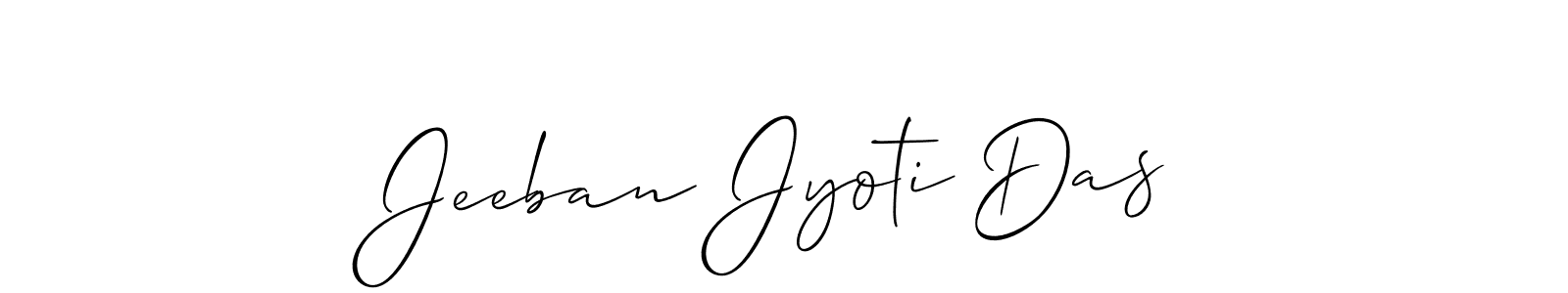 Allison_Script is a professional signature style that is perfect for those who want to add a touch of class to their signature. It is also a great choice for those who want to make their signature more unique. Get Jeeban Jyoti Das name to fancy signature for free. Jeeban Jyoti Das signature style 2 images and pictures png