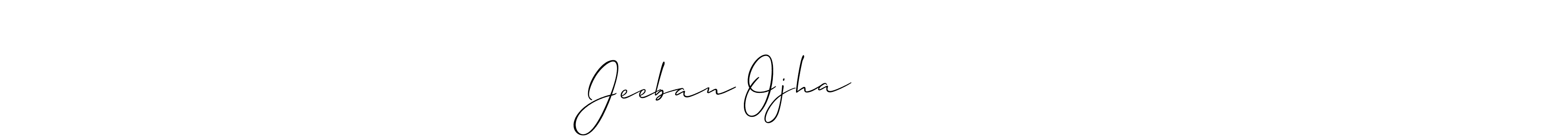 This is the best signature style for the Jeeban Ojha जीवन ओझा name. Also you like these signature font (Allison_Script). Mix name signature. Jeeban Ojha जीवन ओझा signature style 2 images and pictures png