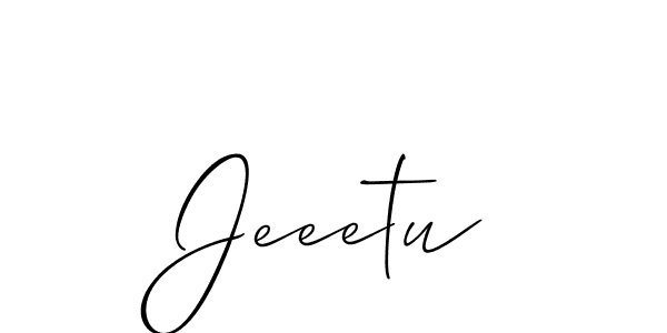 Best and Professional Signature Style for Jeeetu. Allison_Script Best Signature Style Collection. Jeeetu signature style 2 images and pictures png