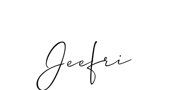 Make a short Jeefri signature style. Manage your documents anywhere anytime using Allison_Script. Create and add eSignatures, submit forms, share and send files easily. Jeefri signature style 2 images and pictures png
