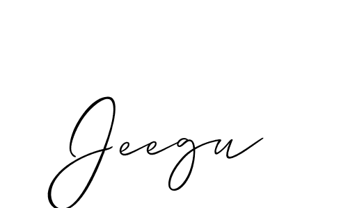 You should practise on your own different ways (Allison_Script) to write your name (Jeegu) in signature. don't let someone else do it for you. Jeegu signature style 2 images and pictures png