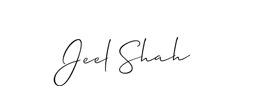 The best way (Allison_Script) to make a short signature is to pick only two or three words in your name. The name Jeel Shah include a total of six letters. For converting this name. Jeel Shah signature style 2 images and pictures png