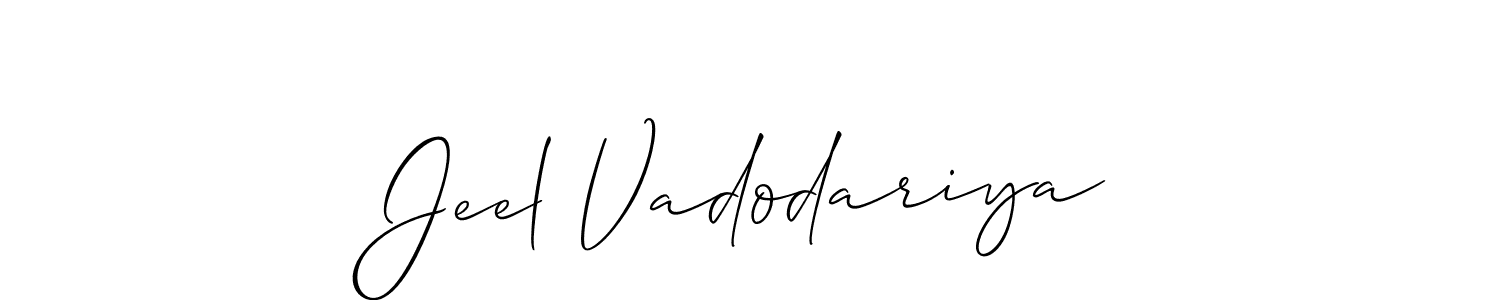 Once you've used our free online signature maker to create your best signature Allison_Script style, it's time to enjoy all of the benefits that Jeel Vadodariya name signing documents. Jeel Vadodariya signature style 2 images and pictures png