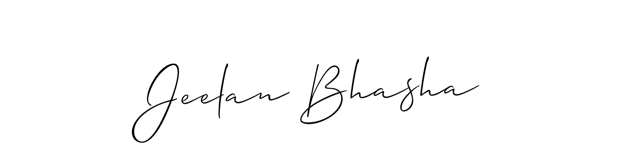 How to make Jeelan Bhasha signature? Allison_Script is a professional autograph style. Create handwritten signature for Jeelan Bhasha name. Jeelan Bhasha signature style 2 images and pictures png