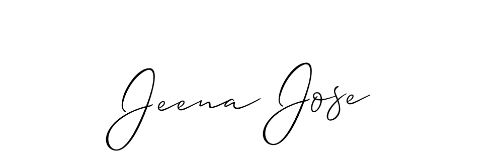 You can use this online signature creator to create a handwritten signature for the name Jeena Jose. This is the best online autograph maker. Jeena Jose signature style 2 images and pictures png