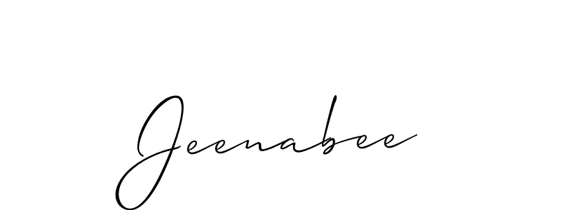 Make a beautiful signature design for name Jeenabee. Use this online signature maker to create a handwritten signature for free. Jeenabee signature style 2 images and pictures png