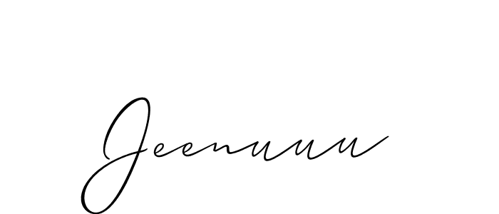 Jeenuuu stylish signature style. Best Handwritten Sign (Allison_Script) for my name. Handwritten Signature Collection Ideas for my name Jeenuuu. Jeenuuu signature style 2 images and pictures png