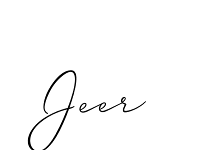 Jeer stylish signature style. Best Handwritten Sign (Allison_Script) for my name. Handwritten Signature Collection Ideas for my name Jeer. Jeer signature style 2 images and pictures png