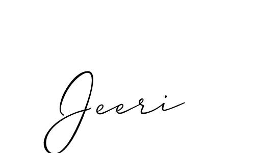 How to make Jeeri name signature. Use Allison_Script style for creating short signs online. This is the latest handwritten sign. Jeeri signature style 2 images and pictures png