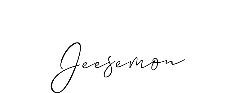 Make a short Jeesemon signature style. Manage your documents anywhere anytime using Allison_Script. Create and add eSignatures, submit forms, share and send files easily. Jeesemon signature style 2 images and pictures png