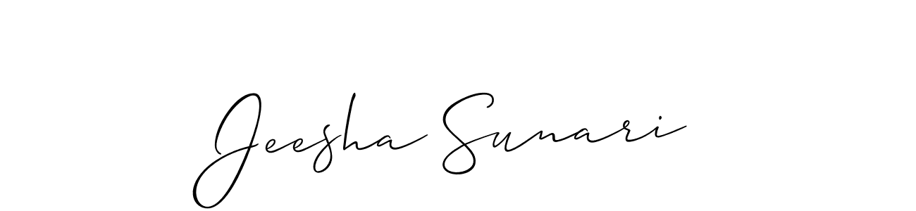 You can use this online signature creator to create a handwritten signature for the name Jeesha Sunari. This is the best online autograph maker. Jeesha Sunari signature style 2 images and pictures png