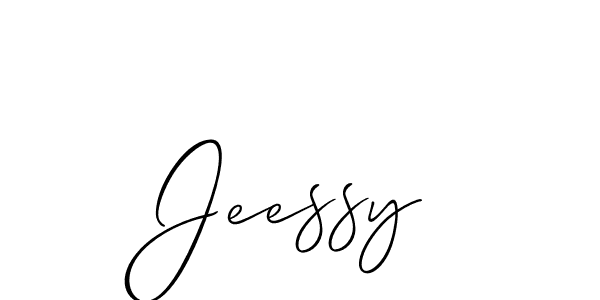 How to make Jeessy signature? Allison_Script is a professional autograph style. Create handwritten signature for Jeessy name. Jeessy signature style 2 images and pictures png