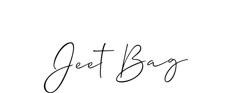 Once you've used our free online signature maker to create your best signature Allison_Script style, it's time to enjoy all of the benefits that Jeet Bag name signing documents. Jeet Bag signature style 2 images and pictures png