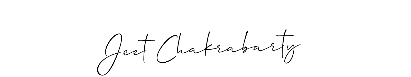 Allison_Script is a professional signature style that is perfect for those who want to add a touch of class to their signature. It is also a great choice for those who want to make their signature more unique. Get Jeet Chakrabarty name to fancy signature for free. Jeet Chakrabarty signature style 2 images and pictures png