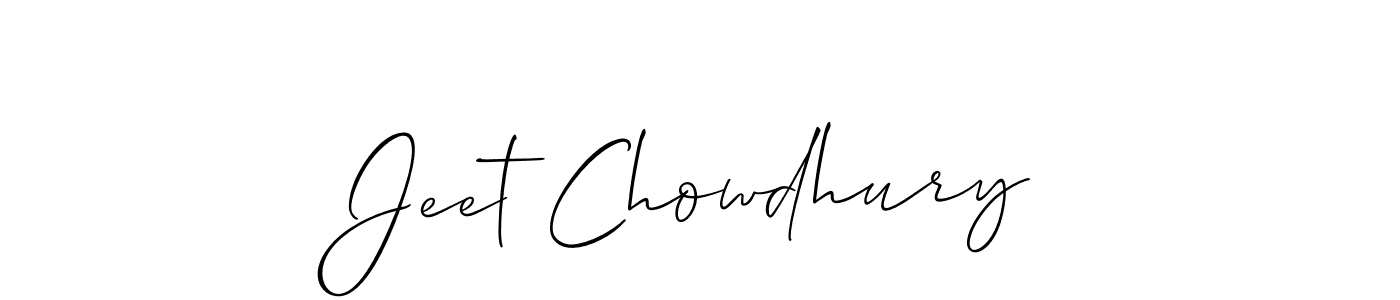 Jeet Chowdhury stylish signature style. Best Handwritten Sign (Allison_Script) for my name. Handwritten Signature Collection Ideas for my name Jeet Chowdhury. Jeet Chowdhury signature style 2 images and pictures png