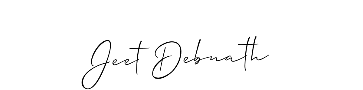 This is the best signature style for the Jeet Debnath name. Also you like these signature font (Allison_Script). Mix name signature. Jeet Debnath signature style 2 images and pictures png