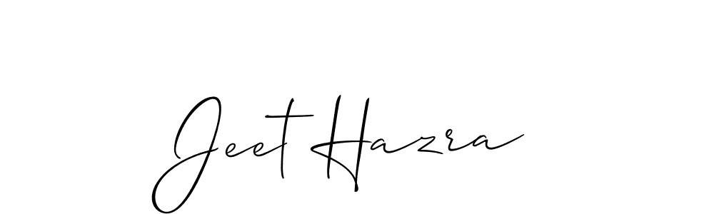 Make a short Jeet Hazra signature style. Manage your documents anywhere anytime using Allison_Script. Create and add eSignatures, submit forms, share and send files easily. Jeet Hazra signature style 2 images and pictures png