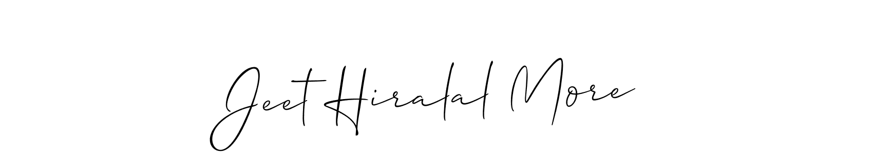 Jeet Hiralal More stylish signature style. Best Handwritten Sign (Allison_Script) for my name. Handwritten Signature Collection Ideas for my name Jeet Hiralal More. Jeet Hiralal More signature style 2 images and pictures png