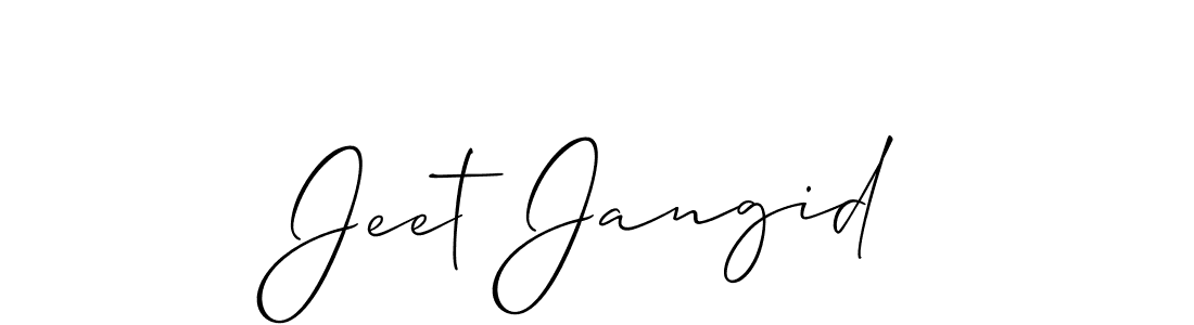 You can use this online signature creator to create a handwritten signature for the name Jeet Jangid. This is the best online autograph maker. Jeet Jangid signature style 2 images and pictures png