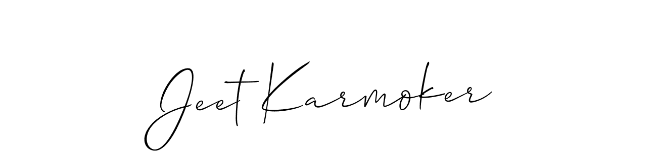 You can use this online signature creator to create a handwritten signature for the name Jeet Karmoker. This is the best online autograph maker. Jeet Karmoker signature style 2 images and pictures png