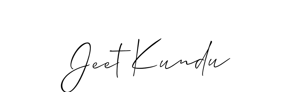 It looks lik you need a new signature style for name Jeet Kundu. Design unique handwritten (Allison_Script) signature with our free signature maker in just a few clicks. Jeet Kundu signature style 2 images and pictures png