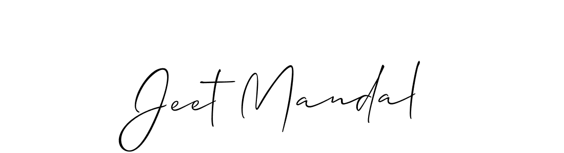 How to make Jeet Mandal name signature. Use Allison_Script style for creating short signs online. This is the latest handwritten sign. Jeet Mandal signature style 2 images and pictures png