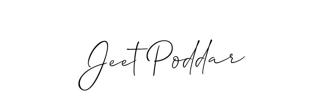 Jeet Poddar stylish signature style. Best Handwritten Sign (Allison_Script) for my name. Handwritten Signature Collection Ideas for my name Jeet Poddar. Jeet Poddar signature style 2 images and pictures png