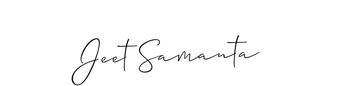 if you are searching for the best signature style for your name Jeet Samanta. so please give up your signature search. here we have designed multiple signature styles  using Allison_Script. Jeet Samanta signature style 2 images and pictures png