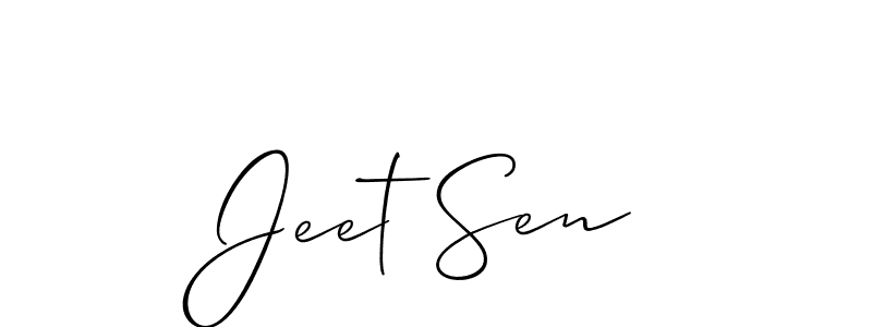 You should practise on your own different ways (Allison_Script) to write your name (Jeet Sen) in signature. don't let someone else do it for you. Jeet Sen signature style 2 images and pictures png