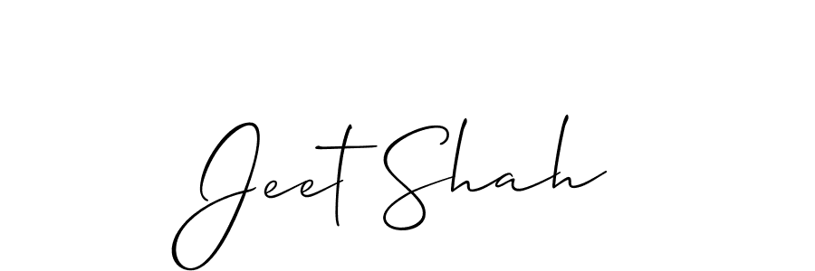 Create a beautiful signature design for name Jeet Shah. With this signature (Allison_Script) fonts, you can make a handwritten signature for free. Jeet Shah signature style 2 images and pictures png
