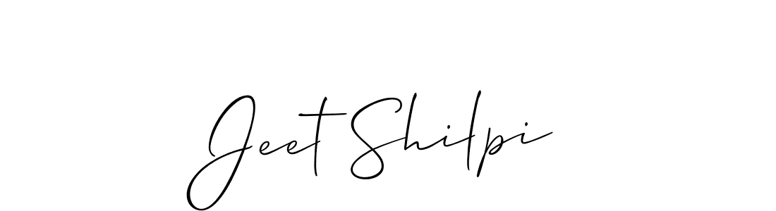 Also we have Jeet Shilpi name is the best signature style. Create professional handwritten signature collection using Allison_Script autograph style. Jeet Shilpi signature style 2 images and pictures png