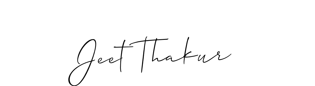 Make a beautiful signature design for name Jeet Thakur. With this signature (Allison_Script) style, you can create a handwritten signature for free. Jeet Thakur signature style 2 images and pictures png